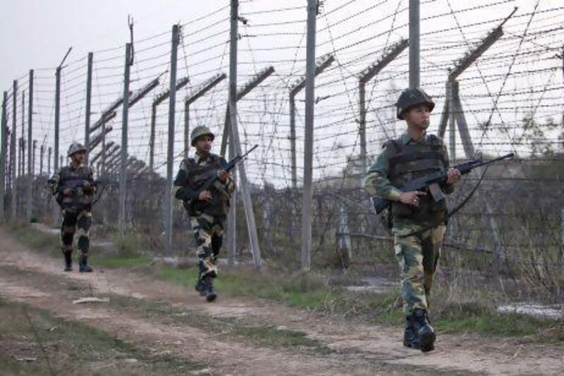 Pakistan accused Indian troops (pictured) of killing one of its soldiers along the disputed Kashmir border, in the latest of a series of tit-for-tat attacks that threaten to ratchet up tensions between the two nuclear-armed neighbours.