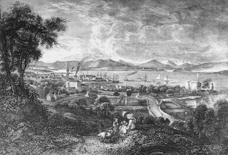 A view of Glasgow from the south-east, circa 1700. Getty Images