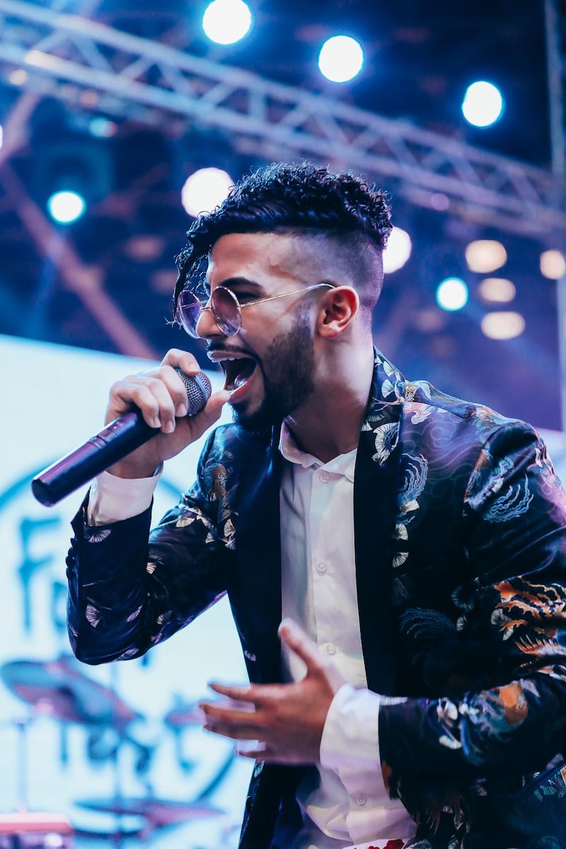 Adam Saleh's rapping and crooning is solid. Courtesy Le BHV Marais Dubai
