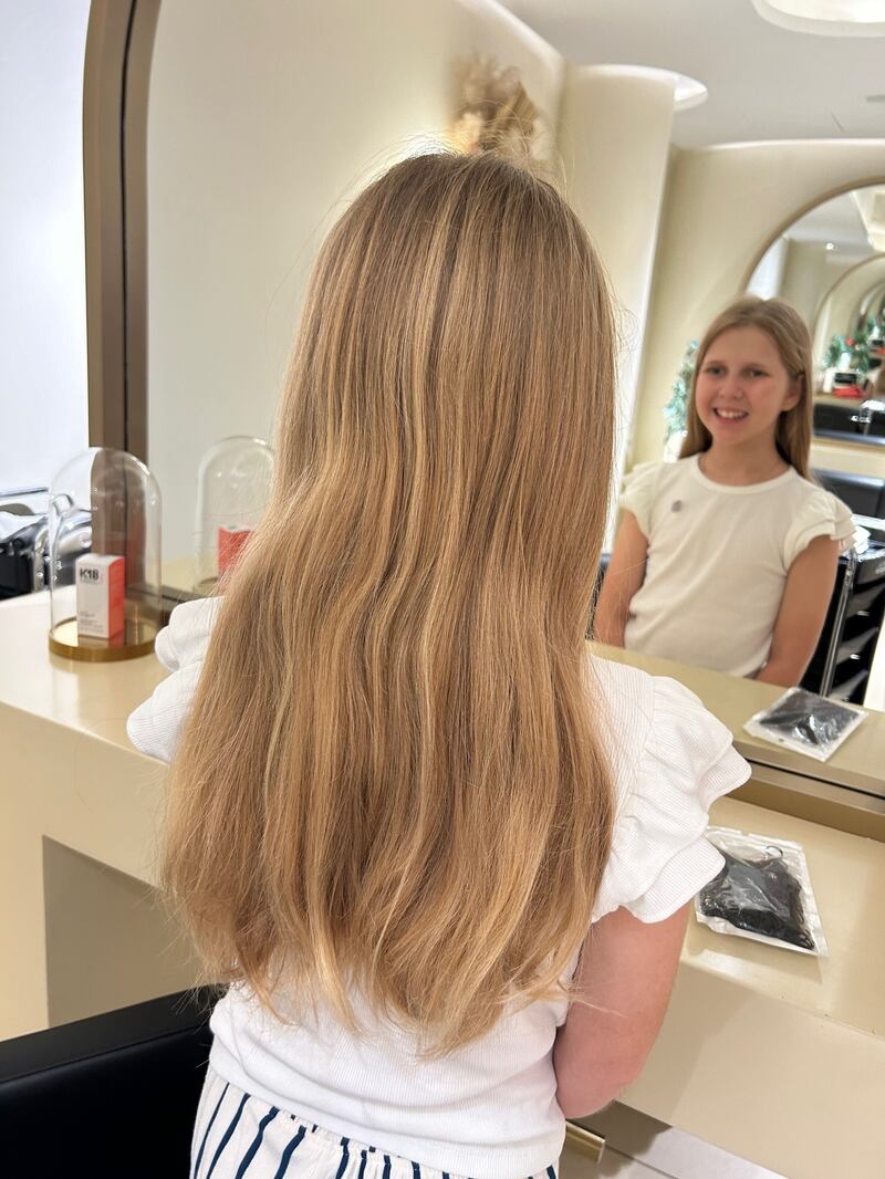 The 11-year-old Swiss International School Dubai pupil donated her locks to The Little Princess Trust, a UK-based charity that provides real hair wigs, free of charge, to children and young people who have lost their hair to cancer