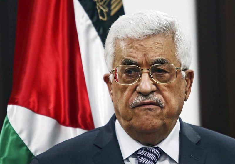 Palestinian President Mahmoud Abbas will ask the United States to try and restart peace talks with Israel, a top aide said. EPA / July 31, 2015 