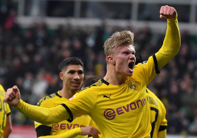 Erling Haaland (Borussia Dortmund) - The Norwegian, 19, hit the headlines last year, scoring 17 goals in 16 league appearances for RB Salzburg, adding another eight in six in the Uefa Champions League. The striker’s form prompted a move to Borussia Dortmund in January for €22.5m – the Germans met his release clause - with Haaland continuing to find the net. He struck a hat-trick in his first 23 minutes in black and yellow, and currently has 12 goals in nine games. EPA