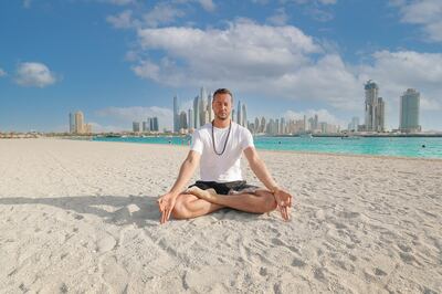 Free yoga sessions are available at Palm West Beach. Photo: Palm West Beach