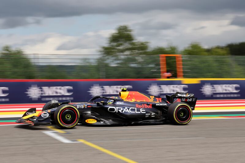 Red Bull's Sergio Perez finished second on Sunday. AP