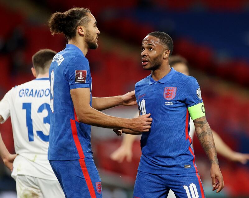 Raheem Sterling - 7, Was very wasteful with a few chances near the beginning but scored England’s third of the game. Reuters