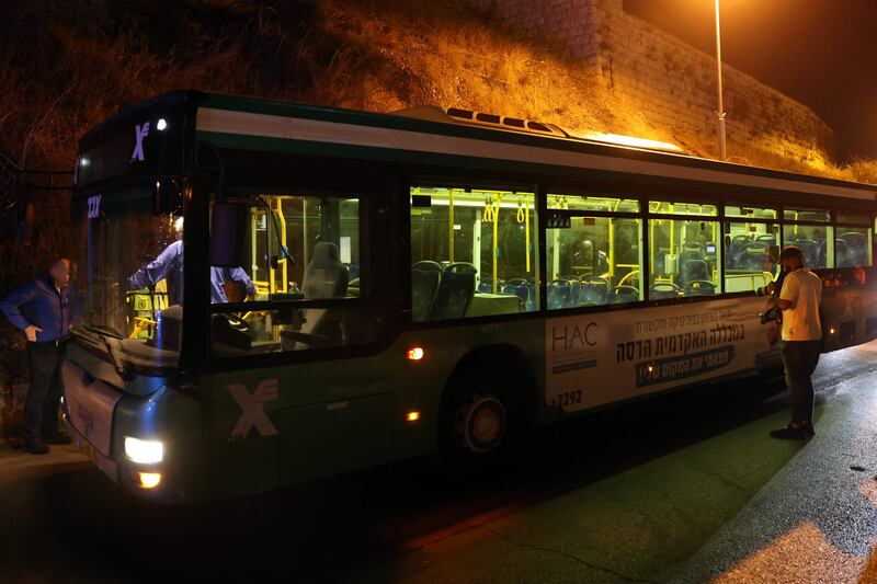 Seven people were injured, two of them critically, after shots were fired in Jerusalem's Old City, police and medical services said. AFP