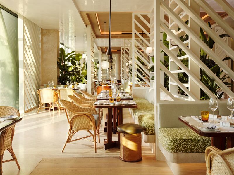 Riviera by Jean Imbert serves French cuisine. Photo: The Lana - Dorchester Collection