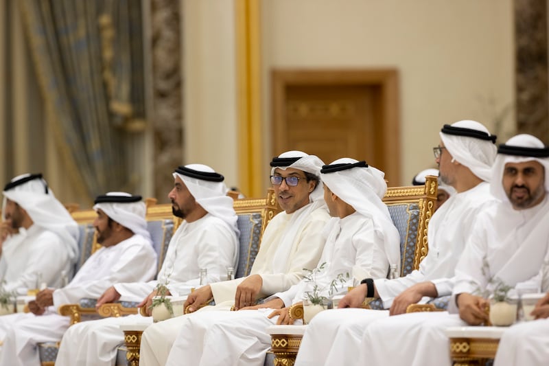 Sheikh Mansour bin Zayed, Deputy Prime Minister and Minister of the Presidential Court, hosts the Rulers and dignitaries