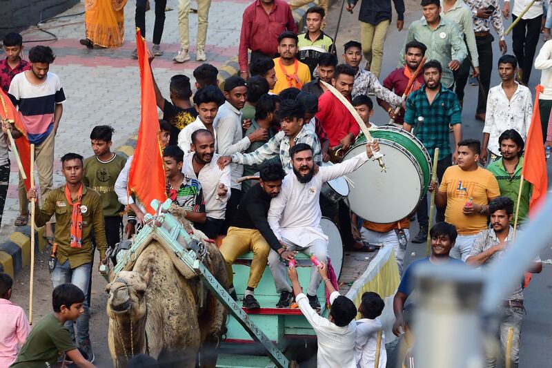 The annual Hindu festival of Ram Navami has this year led to disorder in India. AFP