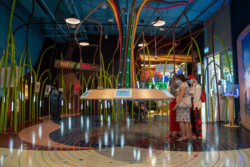 Visitors inside the Mauritius pavilion. Miaad Mahdi/Expo 2020 Dubai