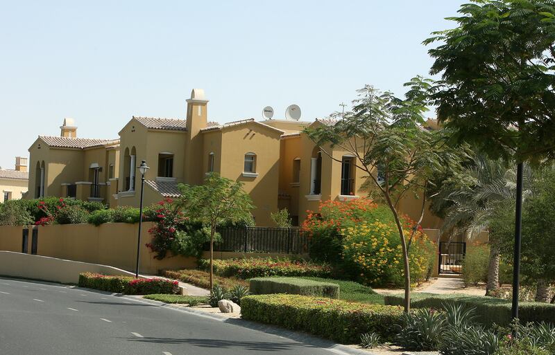 
DUBAI , UNITED ARAB EMIRATES  Ð  Oct 31 : Exterior view of the Villas at the Arabian Ranches on Emirates road in Dubai. ( Pawan Singh / The National ) For Business. Story by Kevin