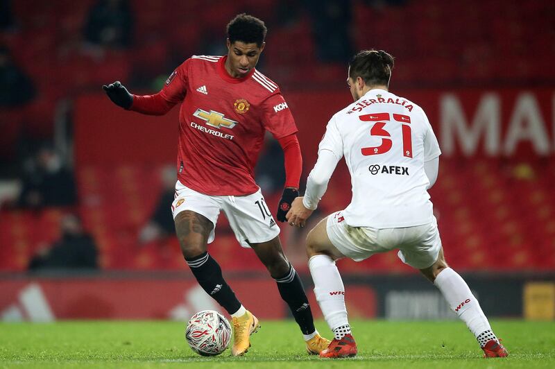 Marcus Rashford, 6 - On for James after 68 minutes. Pace and skill improved United and he had a decent solo effort before a tame shot on goal. Took on too many players in another attack. Wants to play in as many games as possible and score 30 goals this season. PA