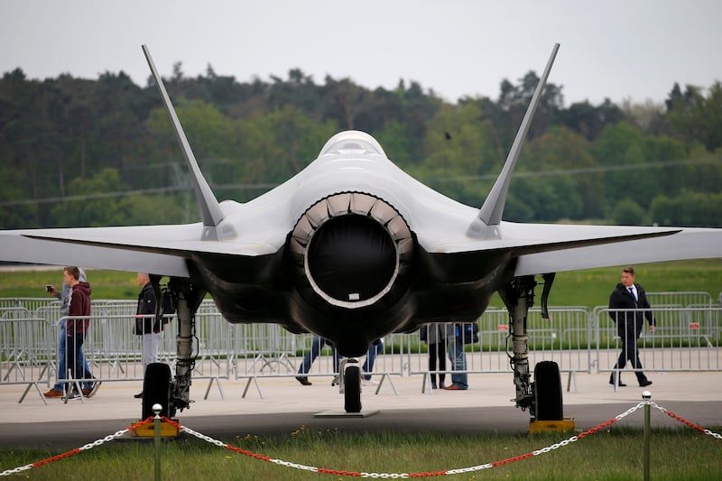 FILE PHOTO: A Lockheed Martin F-35 aircraft at the ILA Air Show in Berlin, Germany, April 25, 2018.    REUTERS/Axel Schmidt/File Photo/File Photo