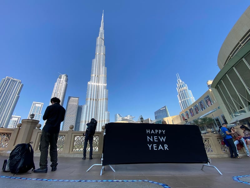 With 2024 around the corner, preparations for New Year celebrations at Dubai Mall are under way. All photos: Antonie Robertson / The National