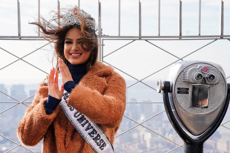 The beauty queen became the third woman from India to win the Miss Universe crown in December. Reuters