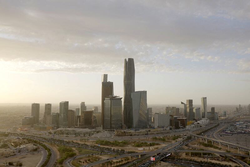 A view of Riyadh city. Regular work in Saudi private and public sectors will resume on April 25. Reuters