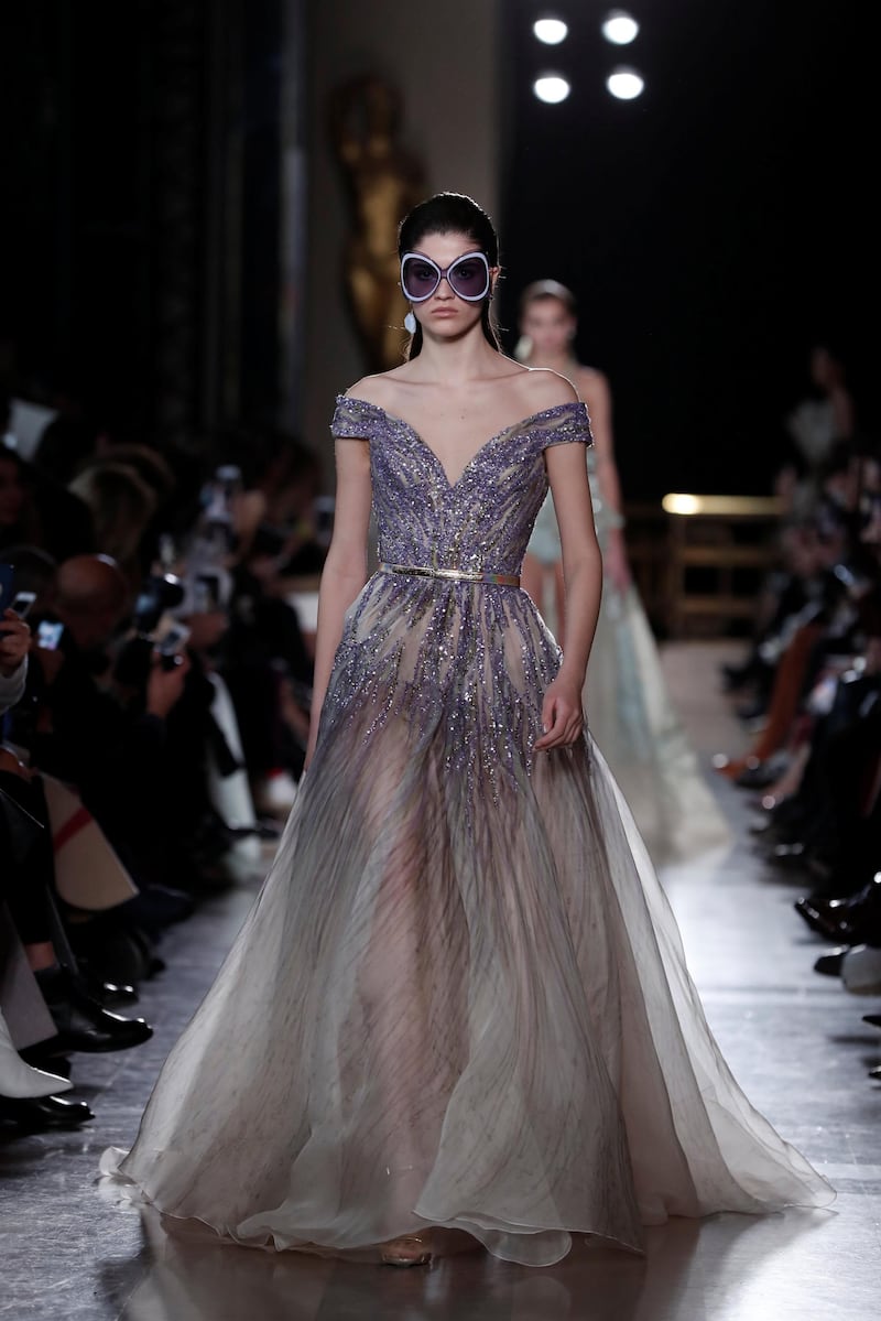 Elie Saab’s spring/summer 2019 couture collection. Reuters