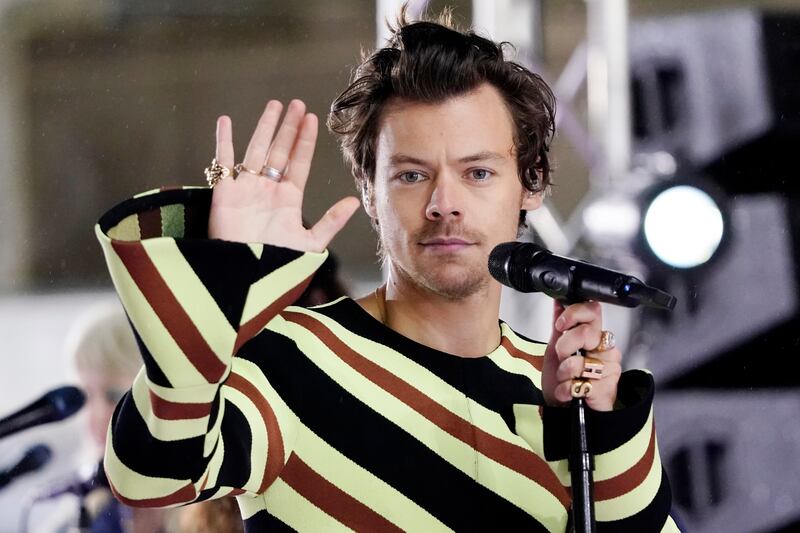 Harry Styles was due to perform at the Royal Arena venue in Copenhagen on Sunday night. Invision / AP