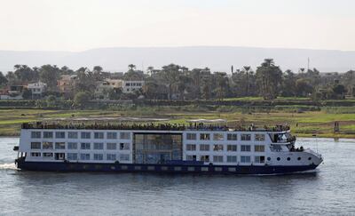 A ship cruises along the Nile in Luxor in November 2018, pre-pandemic. Photo: Reuters