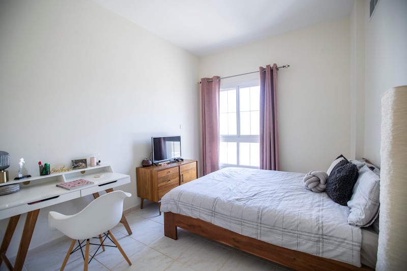 The villa features a guest room to accommodate family and friends.


