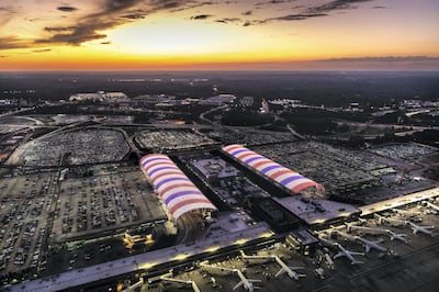 Atlanta International Airport in the US remains the world's busiest. Photo: Atlanta Airport / Aerial Innovations Southeast