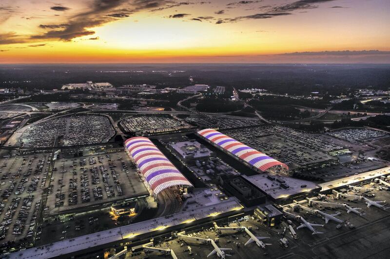 2. Hartsfield–Jackson Atlanta International Airport in the US was knocked off the top spot after 20 years on top. Courtesy Atlanta Airport / Aerial Innovations Southeast
