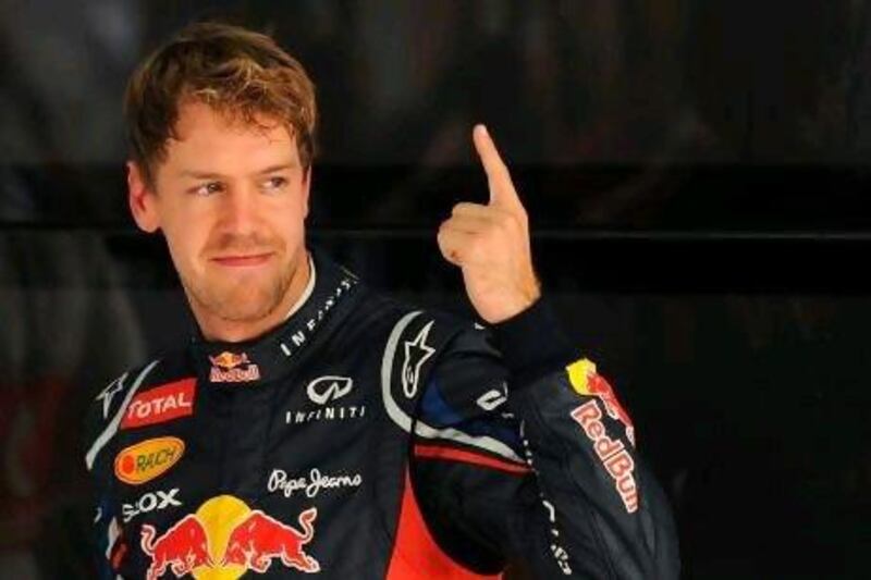 Sebastian Vettel starts on pole in India.