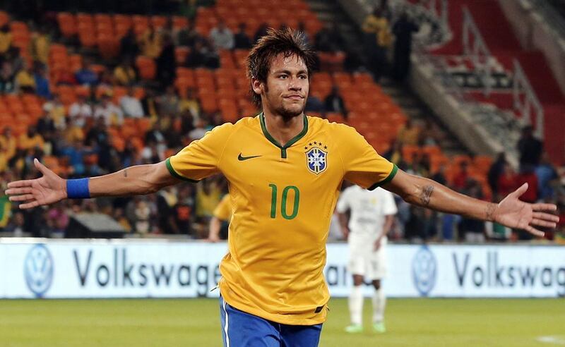 Neymar will be playing at his first World Cup in front of the home Brazilian fans in 2014. Siphiwe Sibeko / Reuters