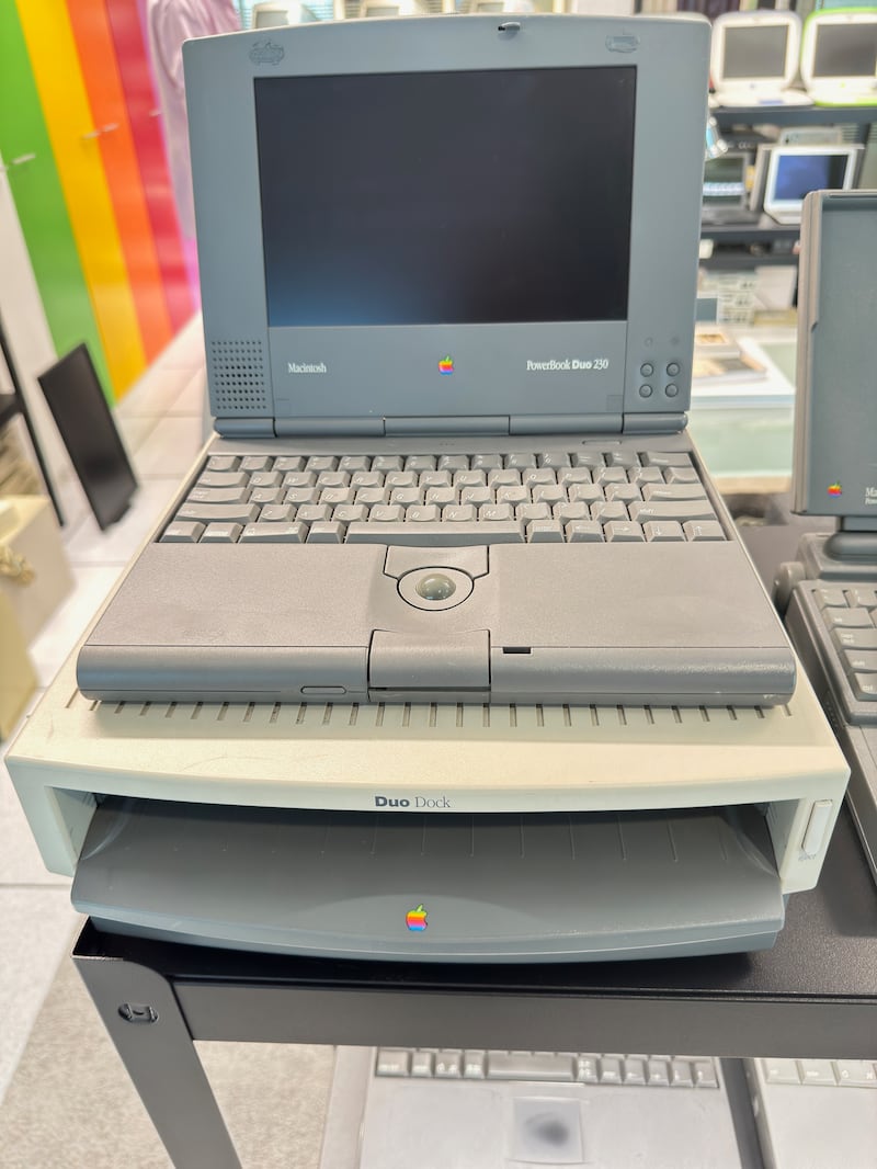 The Macintosh PowerBook Duo, which was released in 1992. The National
