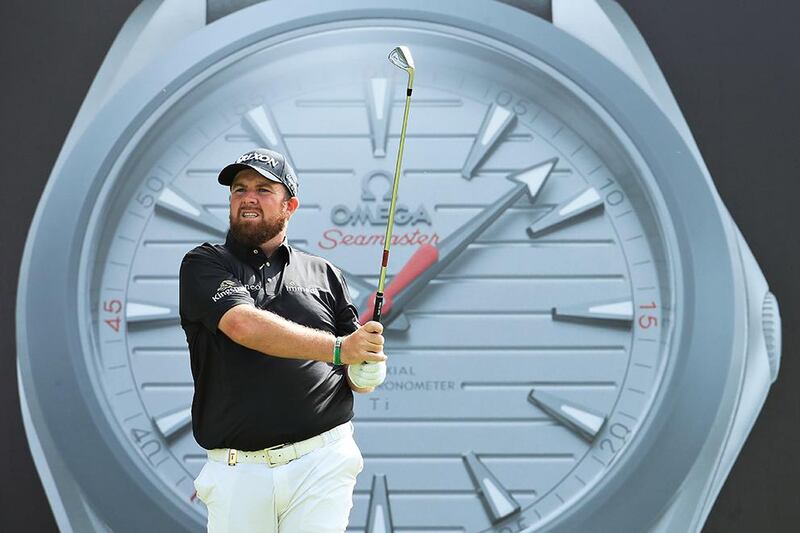 DUBAI, UNITED ARAB EMIRATES - JANUARY 23: Shane Lowry of Ireland plays his shot from the seventh tee during Day One of the Omega Dubai Desert Classic at Emirates Golf Club on January 23, 2020 in Dubai, United Arab Emirates. (Photo by Andrew Redington/Getty Images)