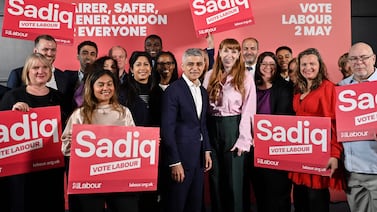 Sadiq Khan is running for a third term that no previous London mayor has achieved. AFP