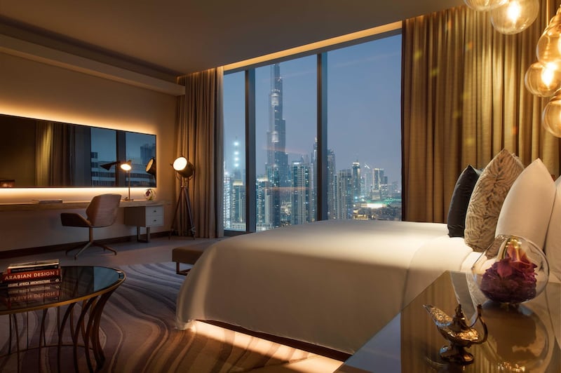 Deluxe suite at Renaissance Downtown Hotel, Dubai. Courtesy RDK