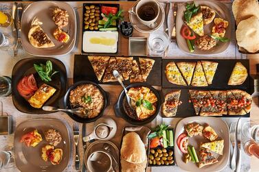 The spread at Bebabel, the Lebanese restaurant that opened at The Dubai Mall earlier this year. Courtesy Bebabel