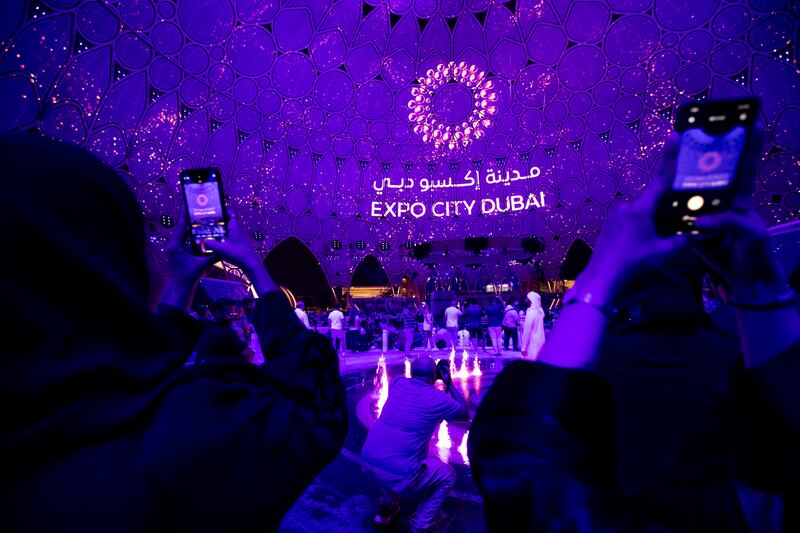 As images were projected on to the roof of the dome, visitors could have been forgiven for thinking they had been transported back in time to the world's fair.