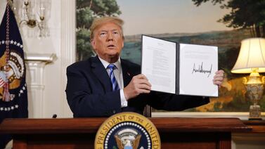 Donald Trump announced the US was pulling out of the Iran nuclear deal and that sanctions would be reimposed on Iran in May 2018. Reuters