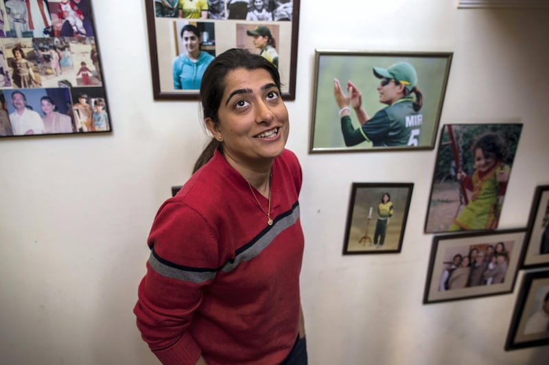 Sana Mir, captain of Pakistan's women's cricket team, smiles as she stands at home in Lahore February 23, 2014. Mir was enrolled in an engineering degree at a national university, but left to pursue her passion for cricket. Though instability continues to plague Pakistan and many areas are dominated by social conservatism, some of the country's more affluent residents have worked to fashion a very different kind of lifestyle for themselves. Pictures of men and women taking part in all sorts of activities and professions - from being a pilates instructor, to a textile retail entrepreneur, to a member of a rock band - offer a different view of Pakistan to images of conflict that often make the news. Picture taken February 23, 2014. REUTERS/Zohra Bensemra (PAKISTAN - Tags: SOCIETY SPORT CRICKET)

ATTENTION EDITORS - PICTURE 20 OF 25 FOR PACKAGE 'THE OTHER PAKISTAN'
TO FIND ALL IMAGES SEARCH 'ZOHRA UPPER'