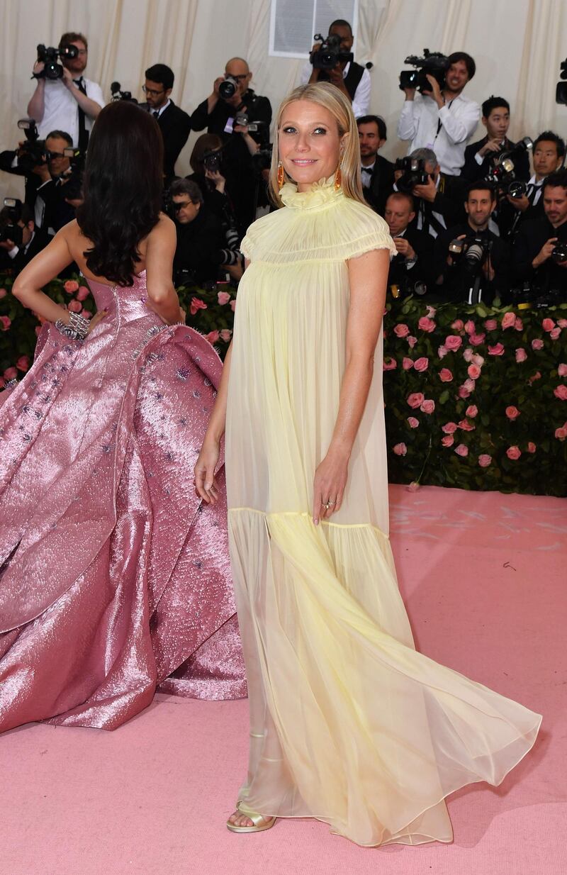 Actress Gwyneth Paltrow arrives at the 2019 Met Gala in New York on May 6. AFP