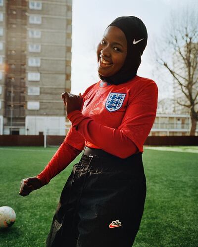 Middlesex FA funded Roble's formal referee training, and, before she knew it, she was taking charge of adult men's and women's games. Photo: Jawahir Roble / Instagram