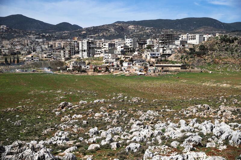 A view of the town of Masyaf in Hama province, in Syria on Wednesday, March 2, 2016. The Russian- and U.S.-brokered cease-fire that began Saturday is intended to help pave the way for Syria peace talks planned for next week in Geneva.  (AP Photo/Pavel Golovkin)