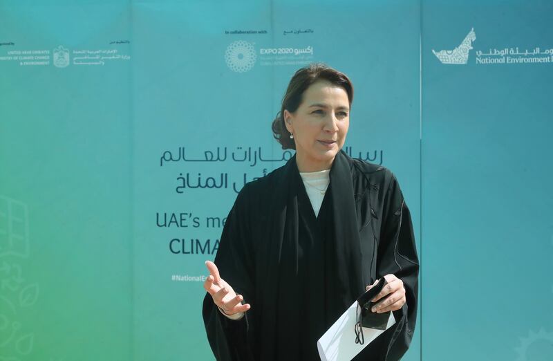 Mariam Al Mheiri, Minister of Climate Change and Environment and Minister of State for Food Security, said protecting the environment was one of the UAE’s priorities. Photo: Ministry of Climate Change and Environment