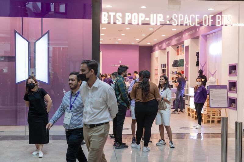 BTS Pop-Up: Space of BTS is located on Level 1 of BurJuman Mall in Dubai. 