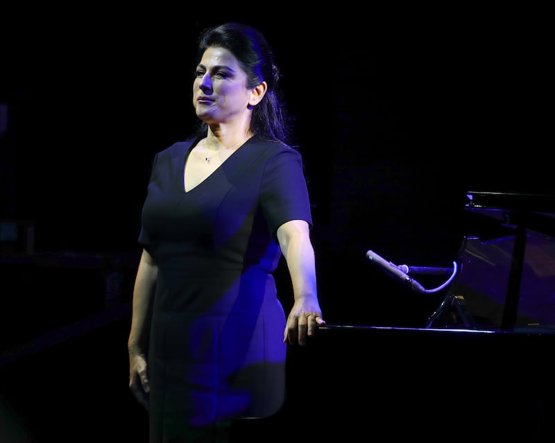 Lebanese soprano Hiba Al Kawas put on a performance. Victor Besa / The National