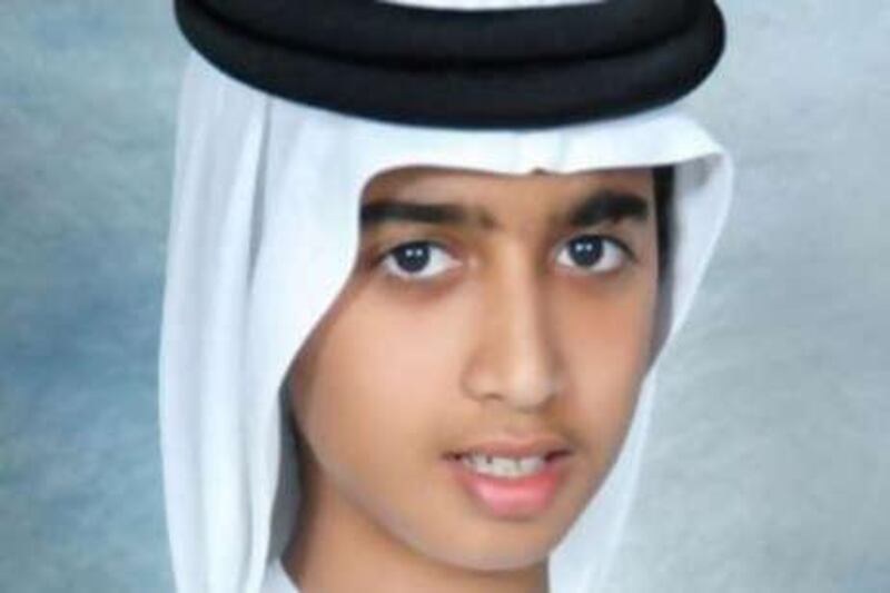 13-year-old Sheikh Saqr bin Soud bin Saqr Al Qasemy.