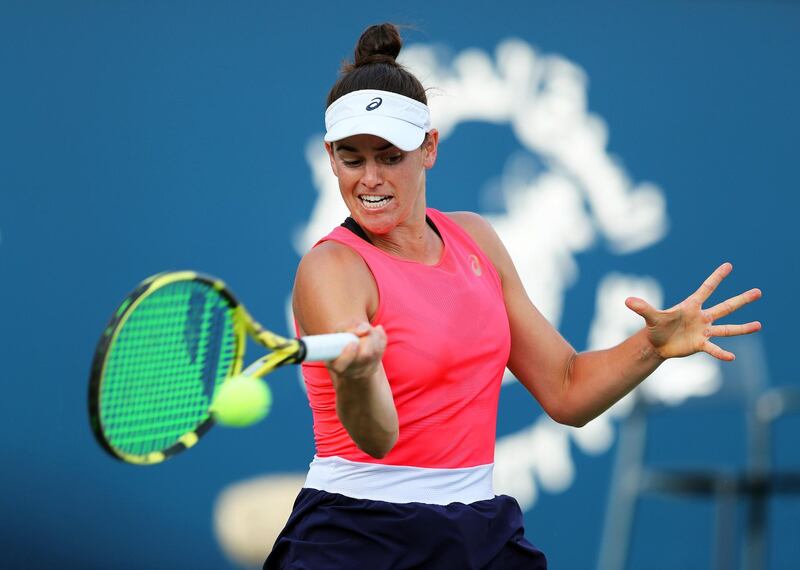 Jennifer Brady defeated Garbine Muguruza to enter the Dubai Duty Free Tennis Championships semi-finals. EPA