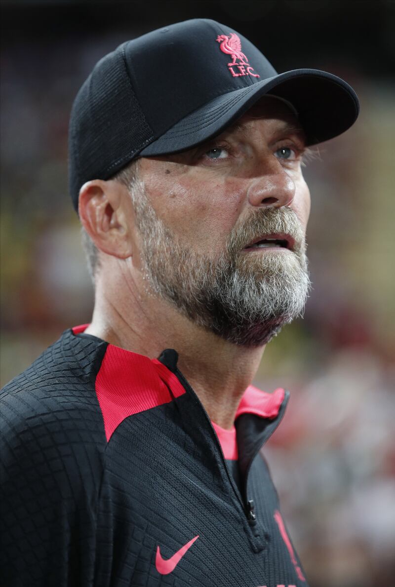 Liverpool manager Jurgen Klopp during the friendly against Manchester United. EPA