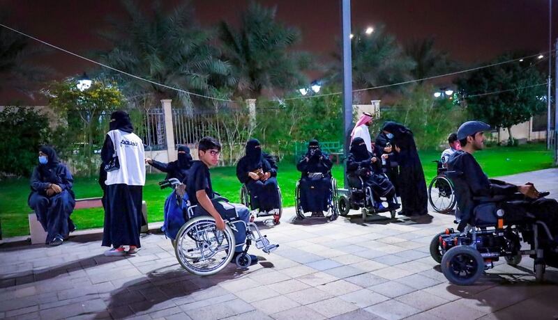 Khutwat Khair volunteers took people with special needs to the park where they had food and drinks, and did some exercises together.
The activity was sponsored by the charity organization 'liajlehum' in Riyadh.