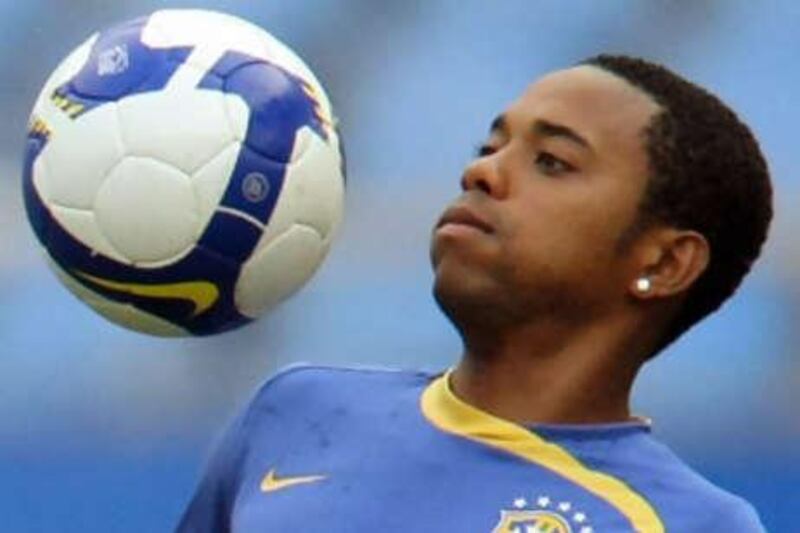 The Brazilian footballer Robinho became the record British signing after the take over.