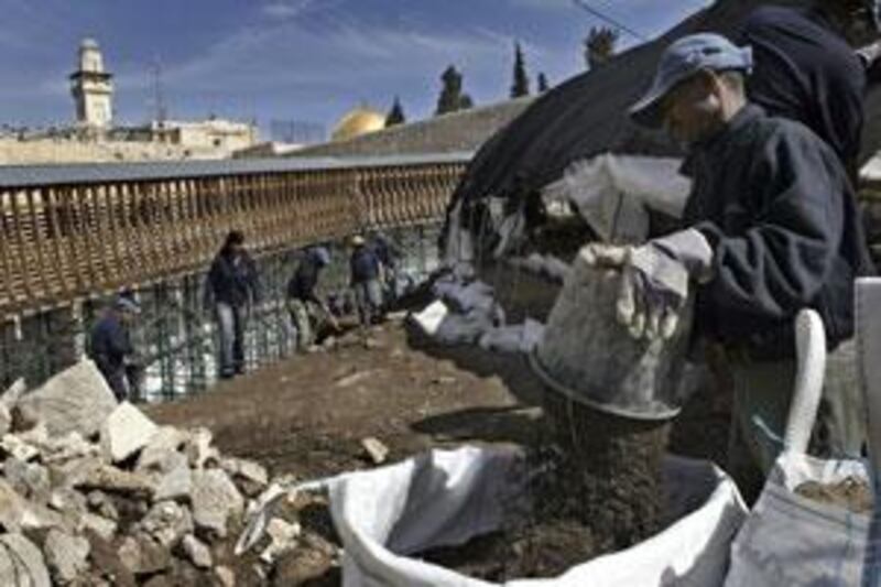 Excavation at Mughrabi Gate is seen by many as a pretext to find Jewish antiquities to give credence to Israel's claims on the site.