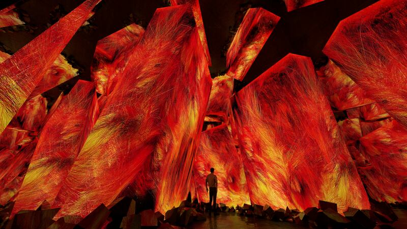 'Megalith Flames' is another artwork that will be unveiled at the museum in Jeddah when it opens next year.