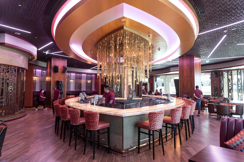 Inside the soon-to-open Trader Vic's at Hilton Dubai Palm Jumeirah.